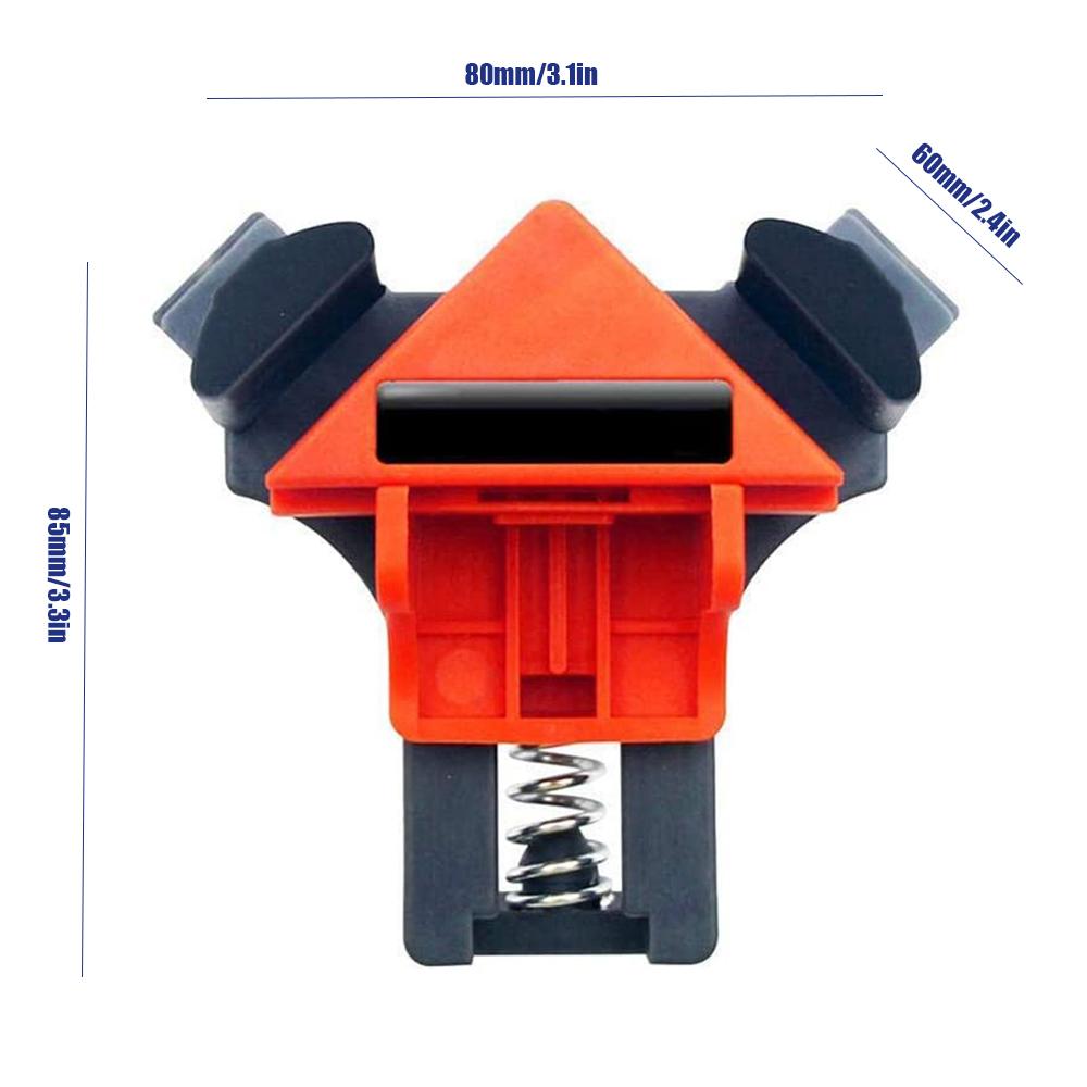 Angle Clamps 4pcs Adjustable 90 Degree Clamps Multifunctional Spring Loaded Swing Corner Clip Fixer for Welding