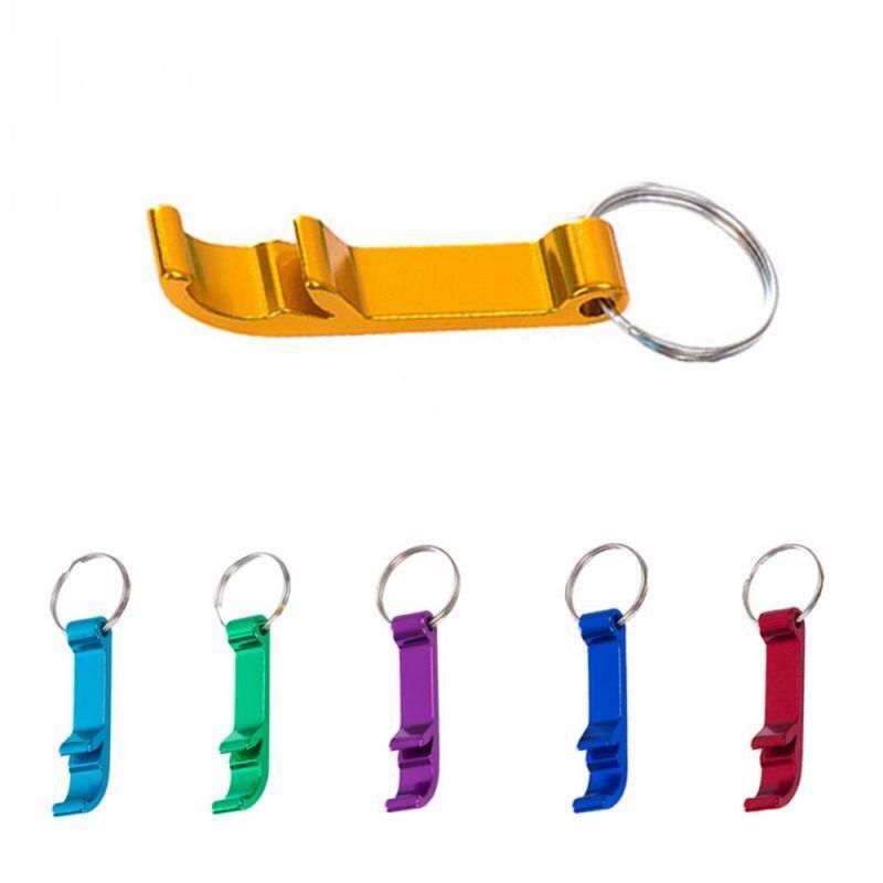 Portable 4 In 1 Bottle Opener Key Ring Chain Keyring Wine Corkscrew Keychain Metal Beer Bar Tools Kitchen Gadgets Bottle Opener