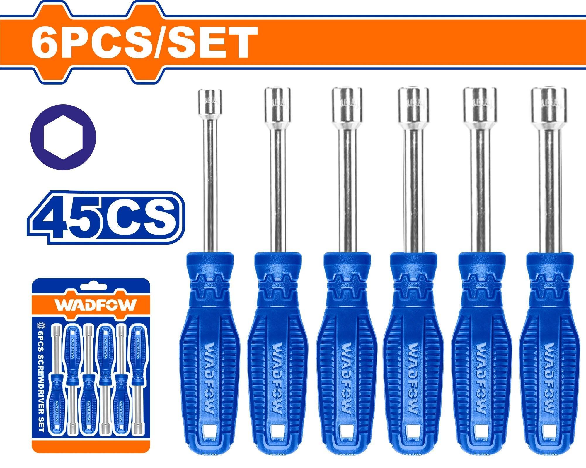 BỘ 6 TUA VÍT ĐẦU LỤC GIÁC WSS24T6 WADFOW - HÀNG CHÍNH HÃNG