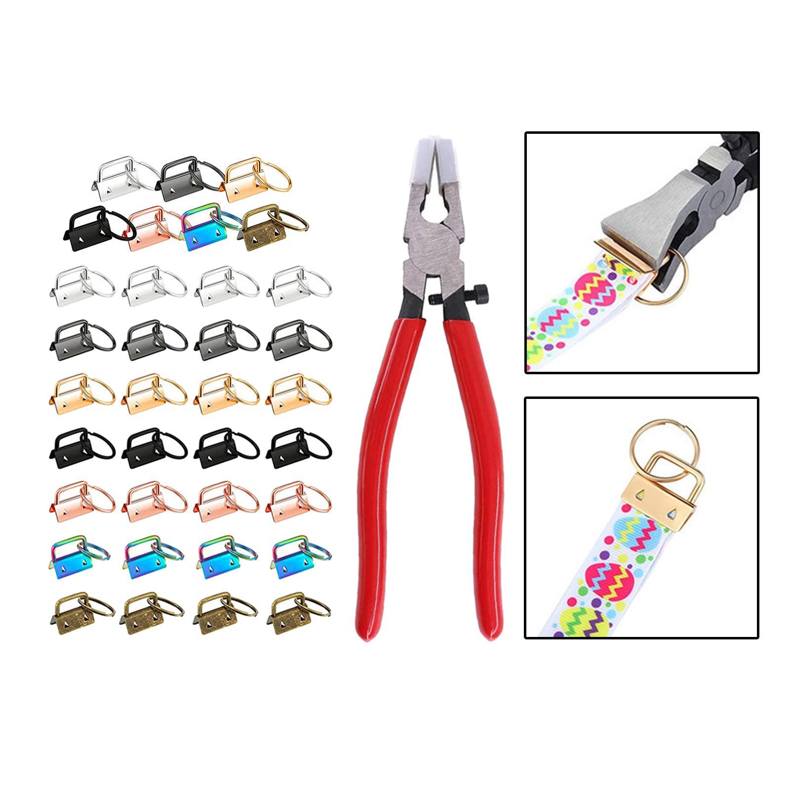 Key Fob Hardware with Split  for Keychain- Pliers