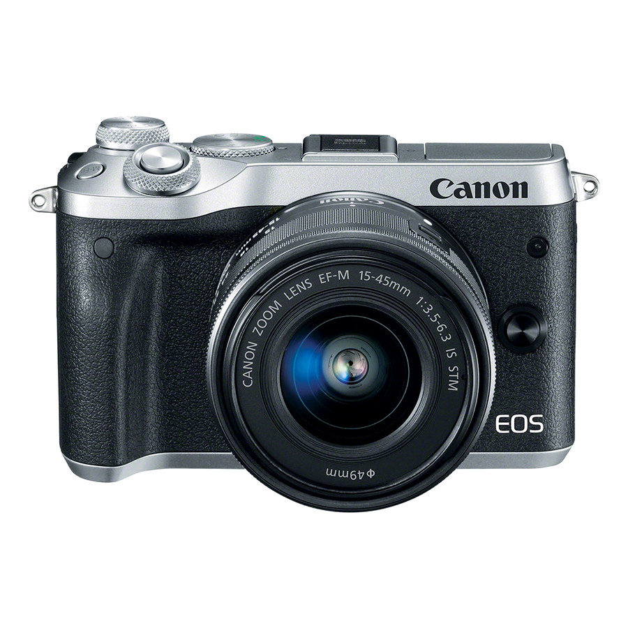 Máy Ảnh Canon EOS M6 Kit 15-45mm (Bạc) - Hàng Chính Hãng - Tặng Kèm Thẻ Nhớ Và Túi Đựng Máy Ảnh