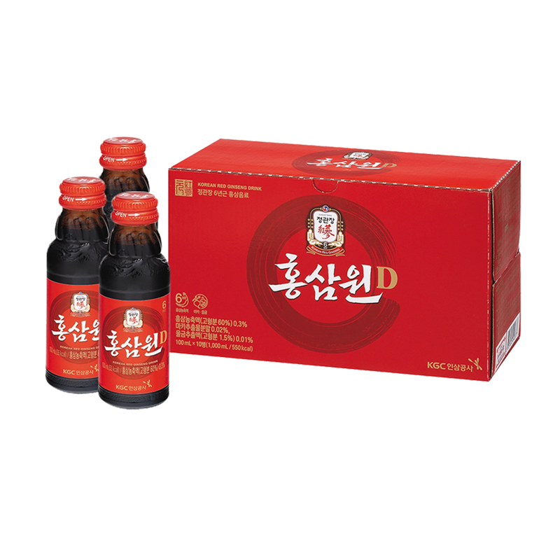 Nước Uống Tăng Lực Hồng Sâm Won KGC Cheong Kwan Jang 100ml x 10 Chai