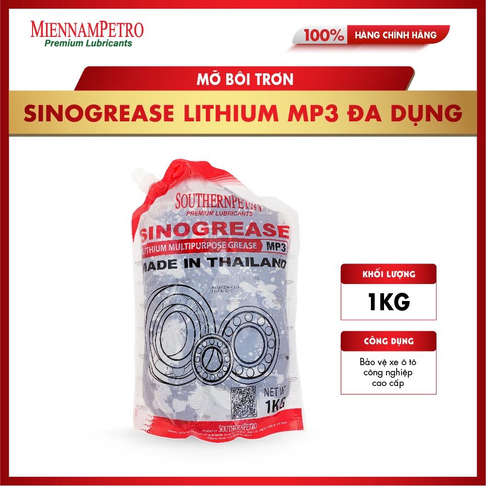 Mỡ Bôi Trơn MiennamPetro Sinogrease Lithium MP3 1KG Đa Dụng Bảo Vệ ​Xe Ô Tô Công Nghiệp Cao Cấp