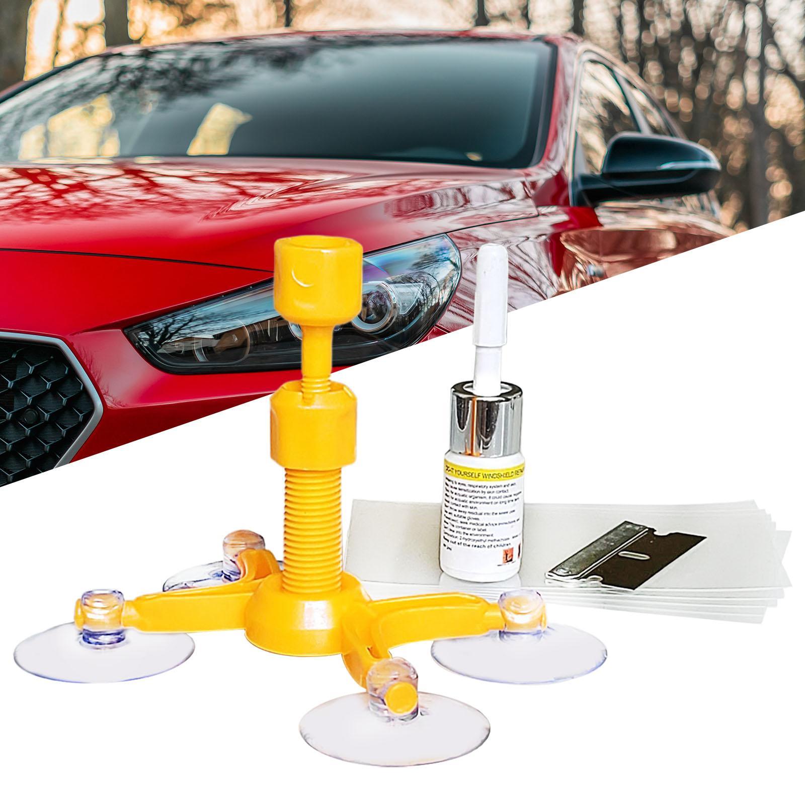 Automobile Windshield Repair Kit, Quickly and Effectively for Chips and Cracks , Advanced Resin Formula DIY Windscreen Chip Repair Tool