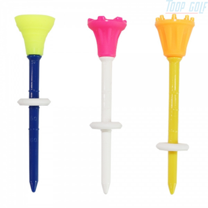 Que đỡ bóng golf King Tee hộp 12 tee chất liệu nhựa Silicone