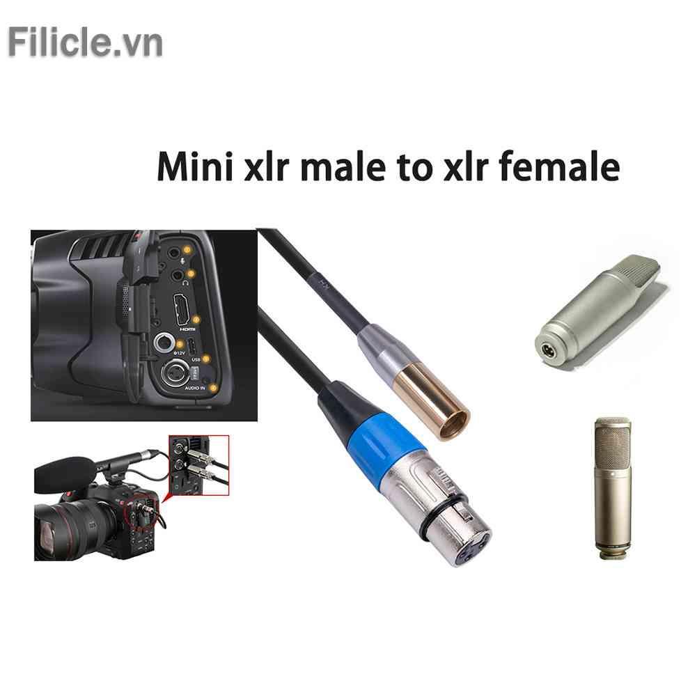 Cáp Chuyển Đổi XK101K18 Mini XLR Đực Sang XLR Cái Cho Máy Ảnh
