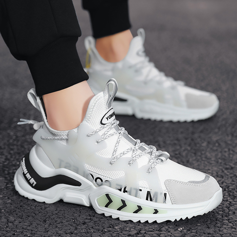 Giày Thể Thao Nam MENDO - Giày Sneaker Màu Trắng - Đen - Xám , Giày Thể Thao Chạy Bộ Xuyên Việt - G5095