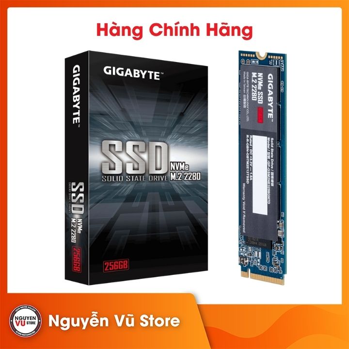 SSD Gigabyte 256GB M.2 2280 PCIe NVMe Gen 3x4 GP-GSM2NE3256GNTD - Hàng Chính Hãng