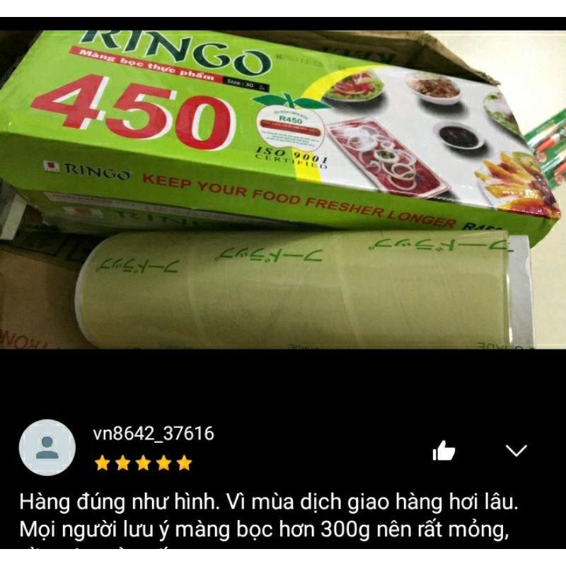 ( HÓC MÔN) Màng Bọc Thực Phẩm RINGO 450 nguyên siu nặng 1kg45 thức ăn chính hãng chất lượng