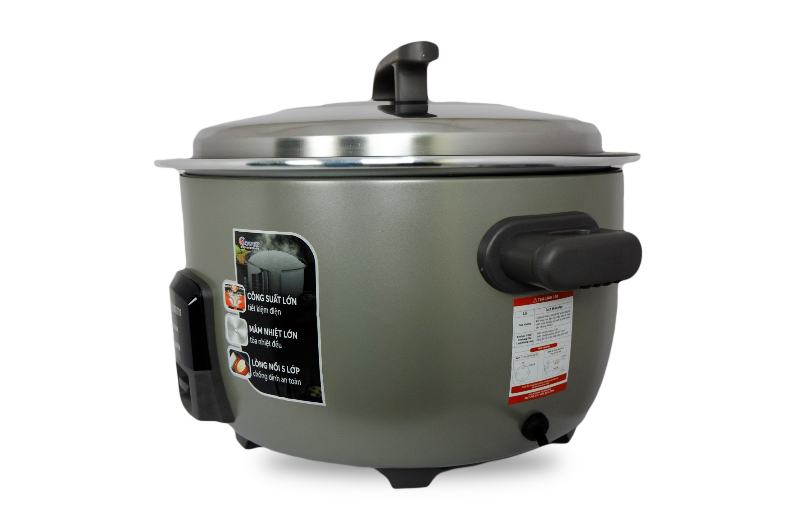 Nồi cơm điện 8 Lít Sowun SW 6980 - Hàng chính hãng