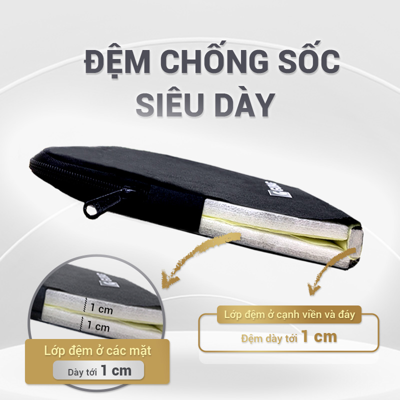 Túi chống sốc laptop GuBag cao cấp, túi chống sốc macbook pro, air chống nước, bền đẹp