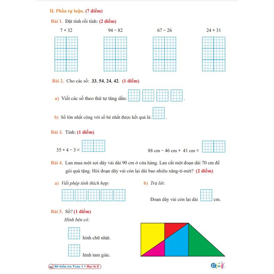 Sách - Đề Kiểm Tra Toán 1 - Kết Nối Tri Thức Với Cuộc Sống - Học Kì 2