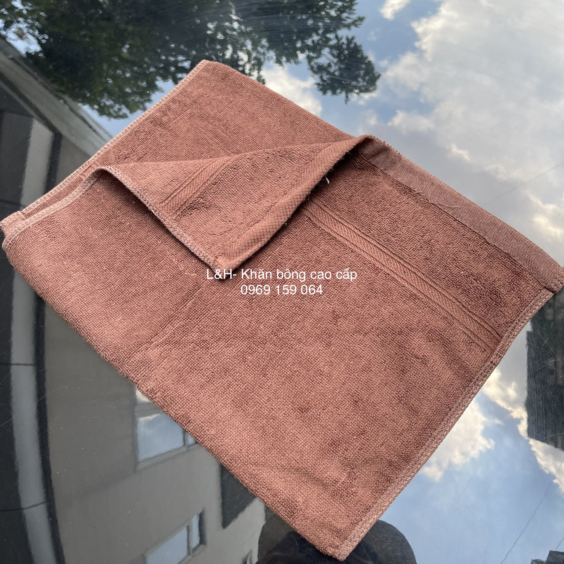Khăn lau đầu cotton, khăn lau tóc nhiều màu, kt 34*80cm