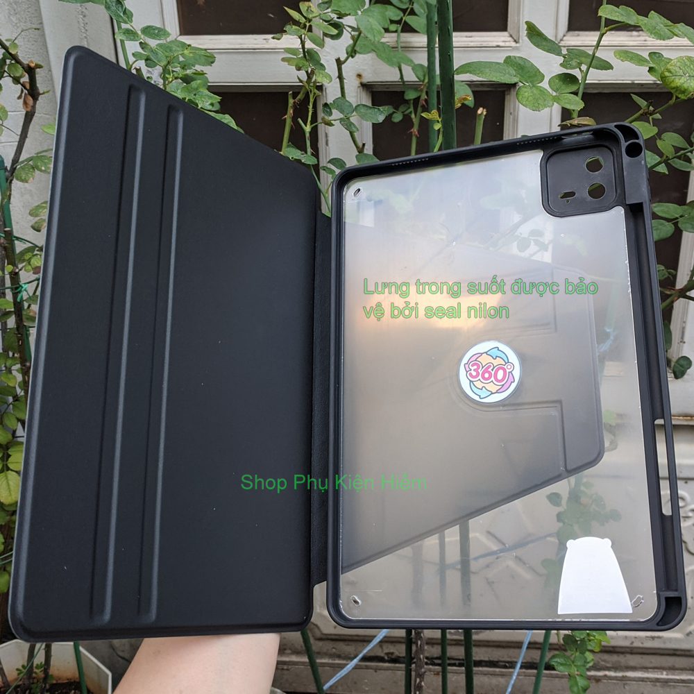 Bao da dành cho Mi Pad 6 - Mi Pad 6 Pro cao cấp 360, bảo vệ camera full máy
