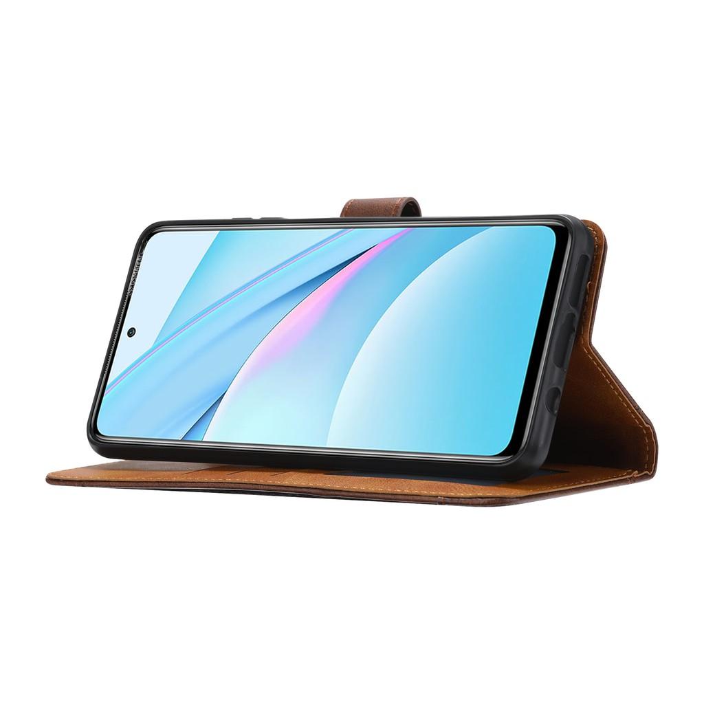 Bao da điện thoại nắp lật đựng thẻ chống sốc Samsung Galaxy A12 A42 A52 A72 A71 A51 A21S A81 A91 A50 A50S A30S