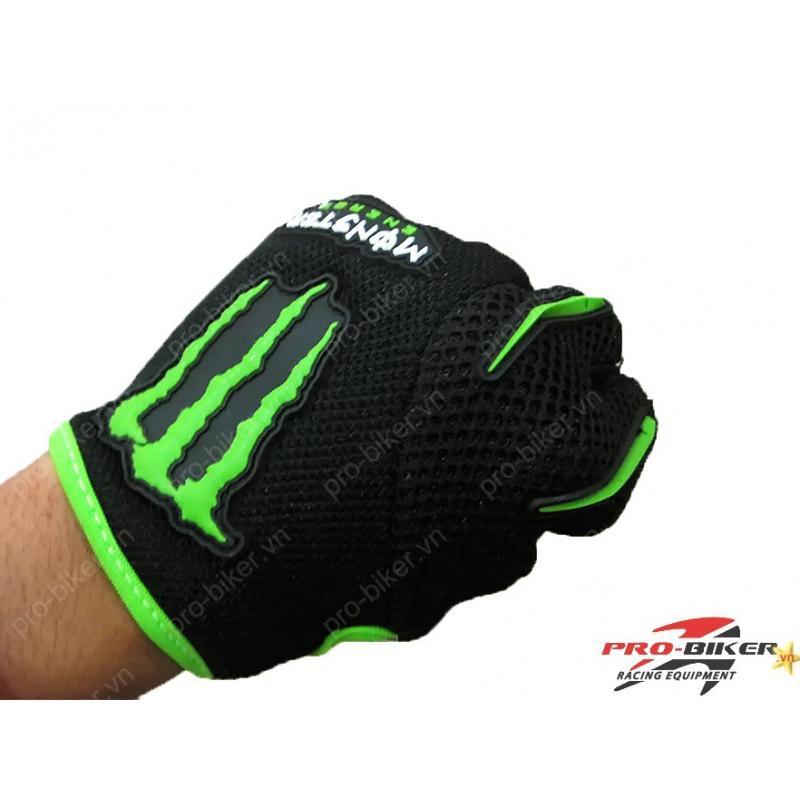 Găng tay cụt ngón Monster Pro-Biker đi xe máy