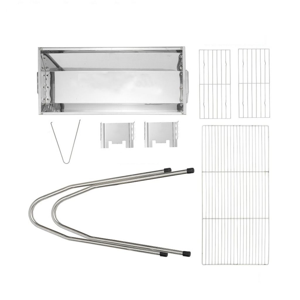 Bếp nướng than hoa VCL thay đổi chiều cao vỉ, Inox không gỉ sét, chống cháy thực phẩm, an toàn sức khỏe, không cần quạt, bếp nướng không khói, bếp nướng ngoài trời, lò nướng