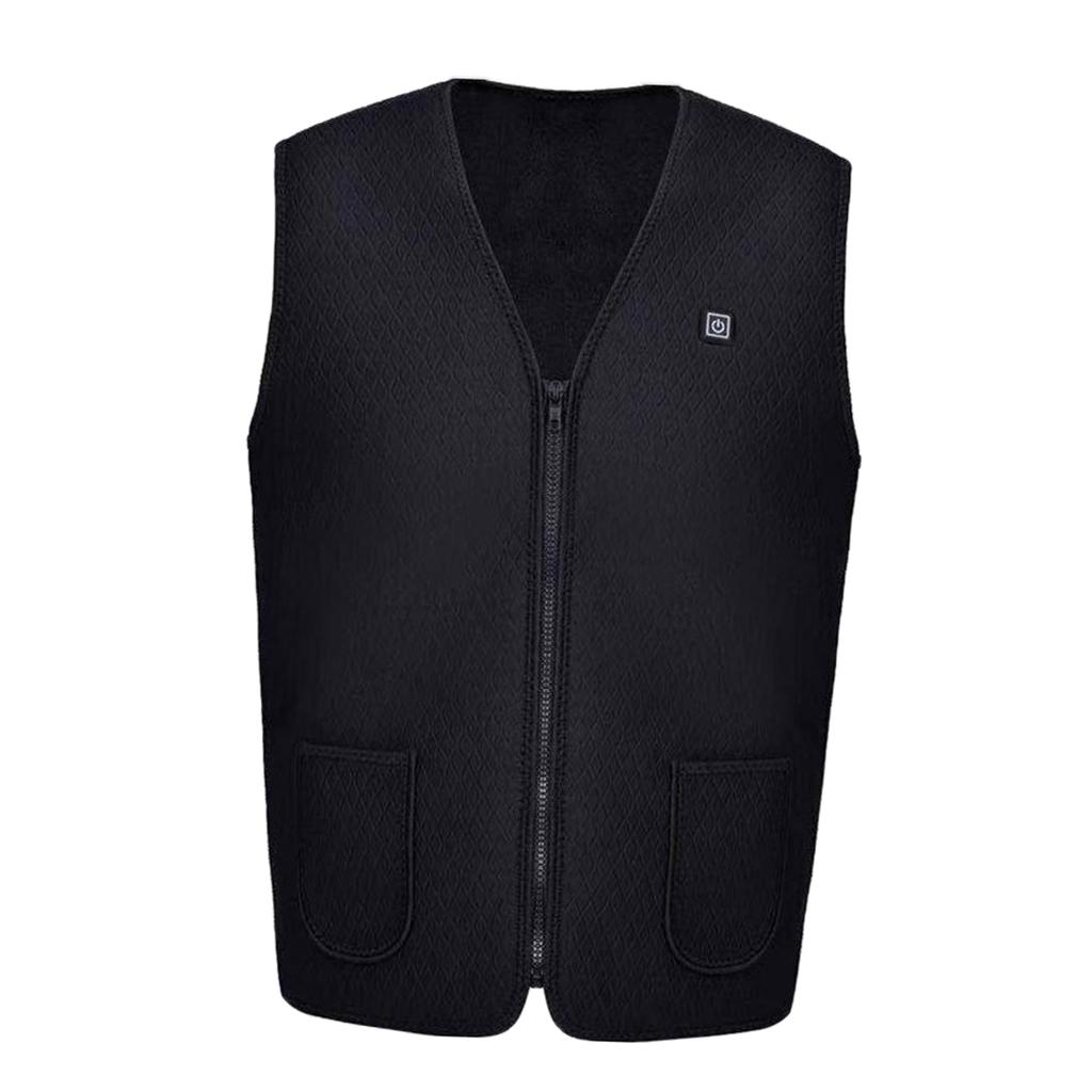Unisex Outdoor USB Infrared Heating Vest Jacket Electric Heated Warm Jacket