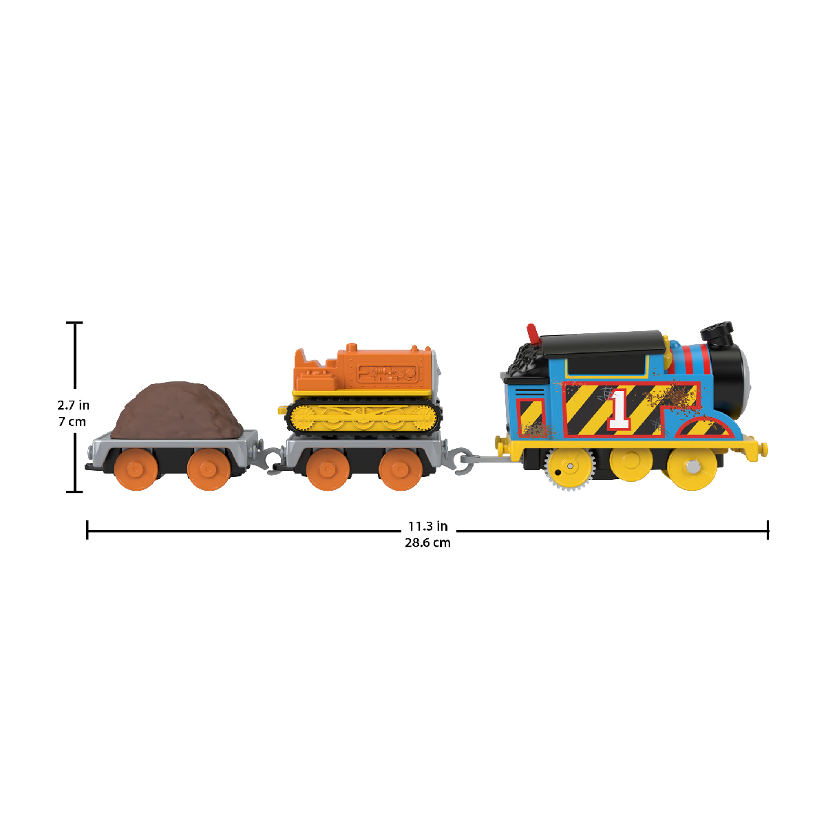 Đồ Chơi Mô Hình Đầu Kéo Và 2 Toa Tàu Thomas &amp; Terrance THOMAS FRIEND JDF19/HFX97