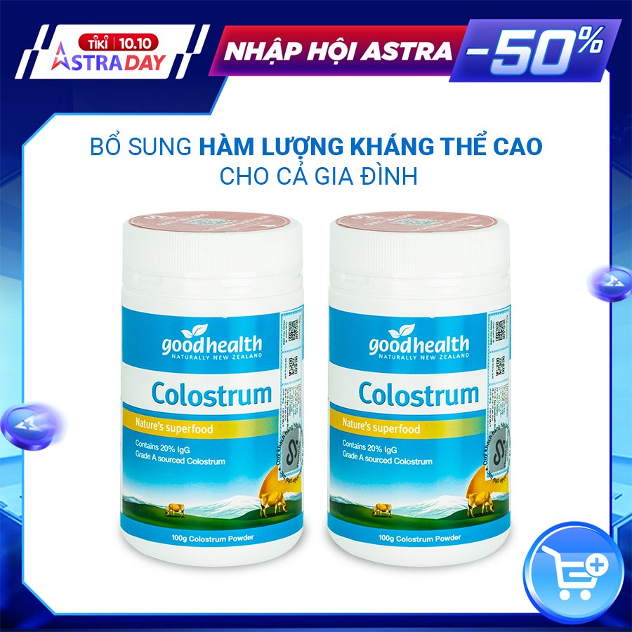 Combo 2 hộp Sữa non Goodhealth Colostrum 100%