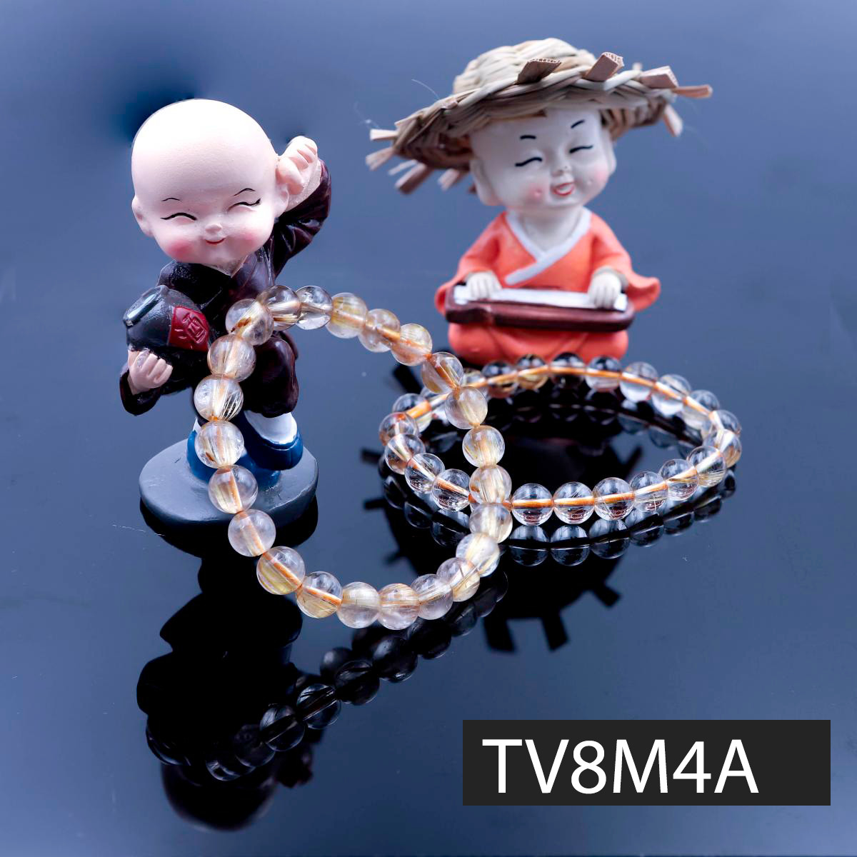 Vòng tay Đá Thạch anh Tóc Vàng by Anqlo Lusso 8mm-4A