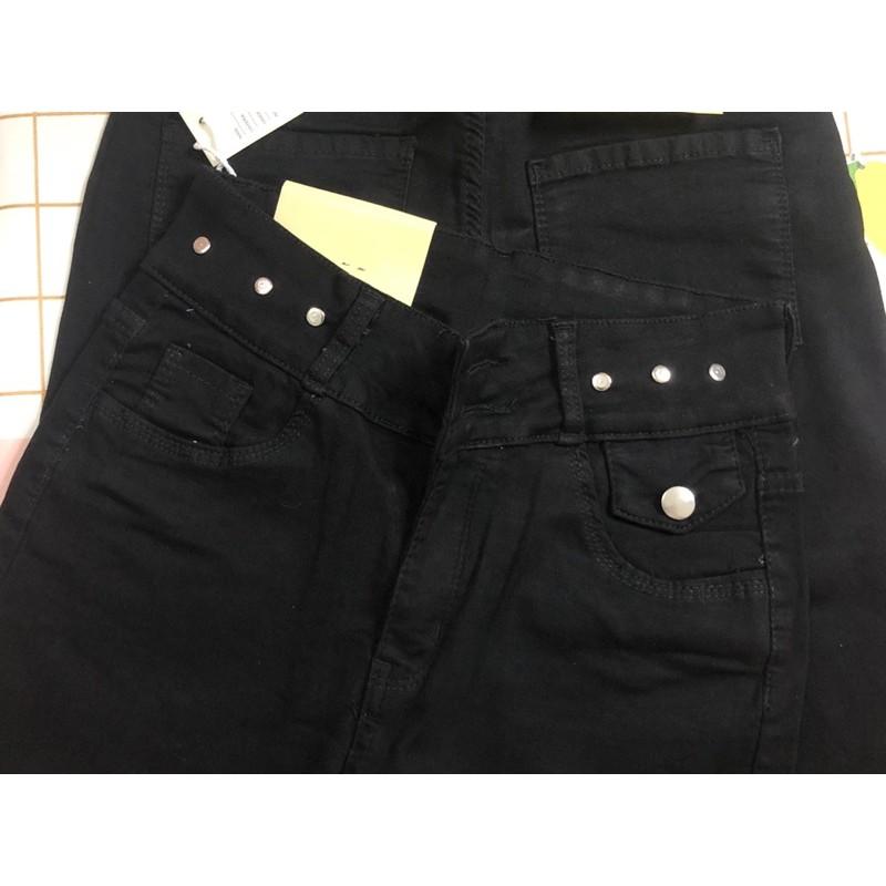 Quần bò cạp cao có kèm video chất co giãn