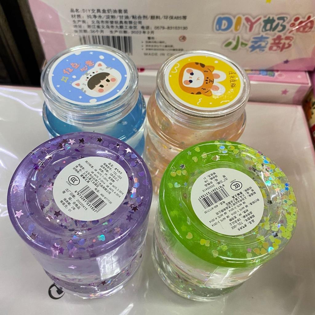 Slime charm sao giấy màu trong 9 màu cực đẹp Đồ chơi hũ slam chất nhờn ma quái squishy