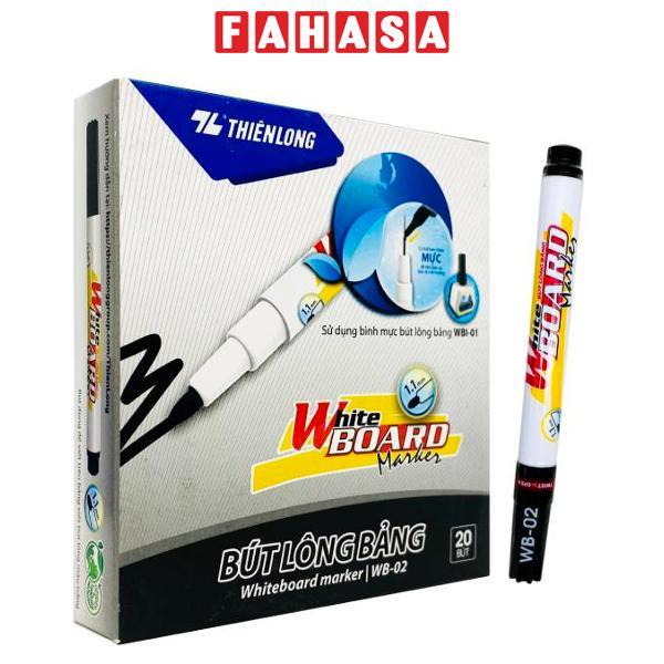 Hộp 20 Bút Lông Bảng - Thiên Long WB-02 - Mực Đen