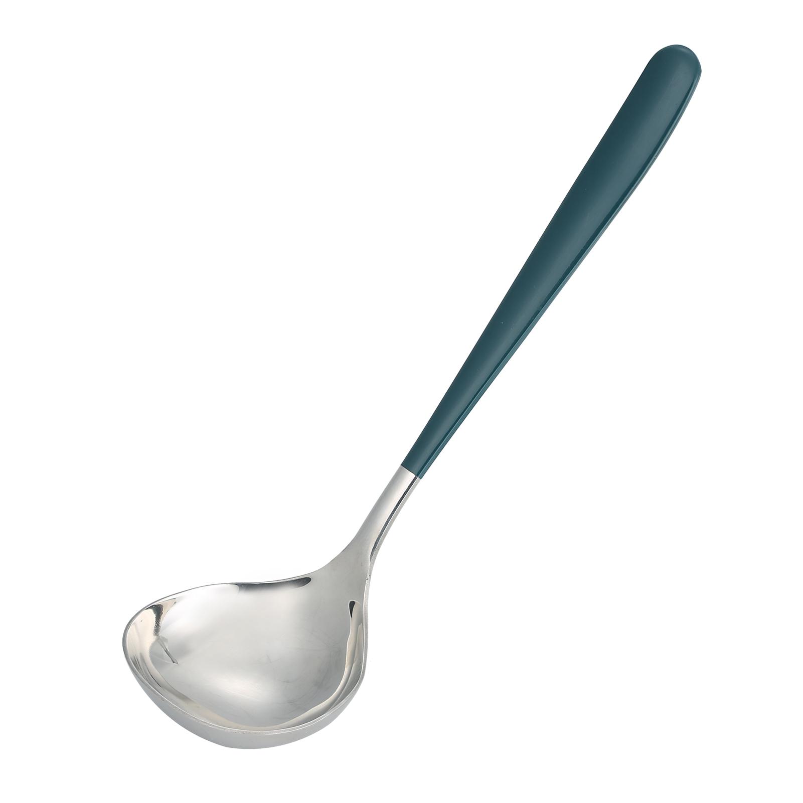Thìa nấu canh bằng thép không gỉ, chiều sâu 2cm, chống dính, chịu nhiệt, dễ vệ sinh