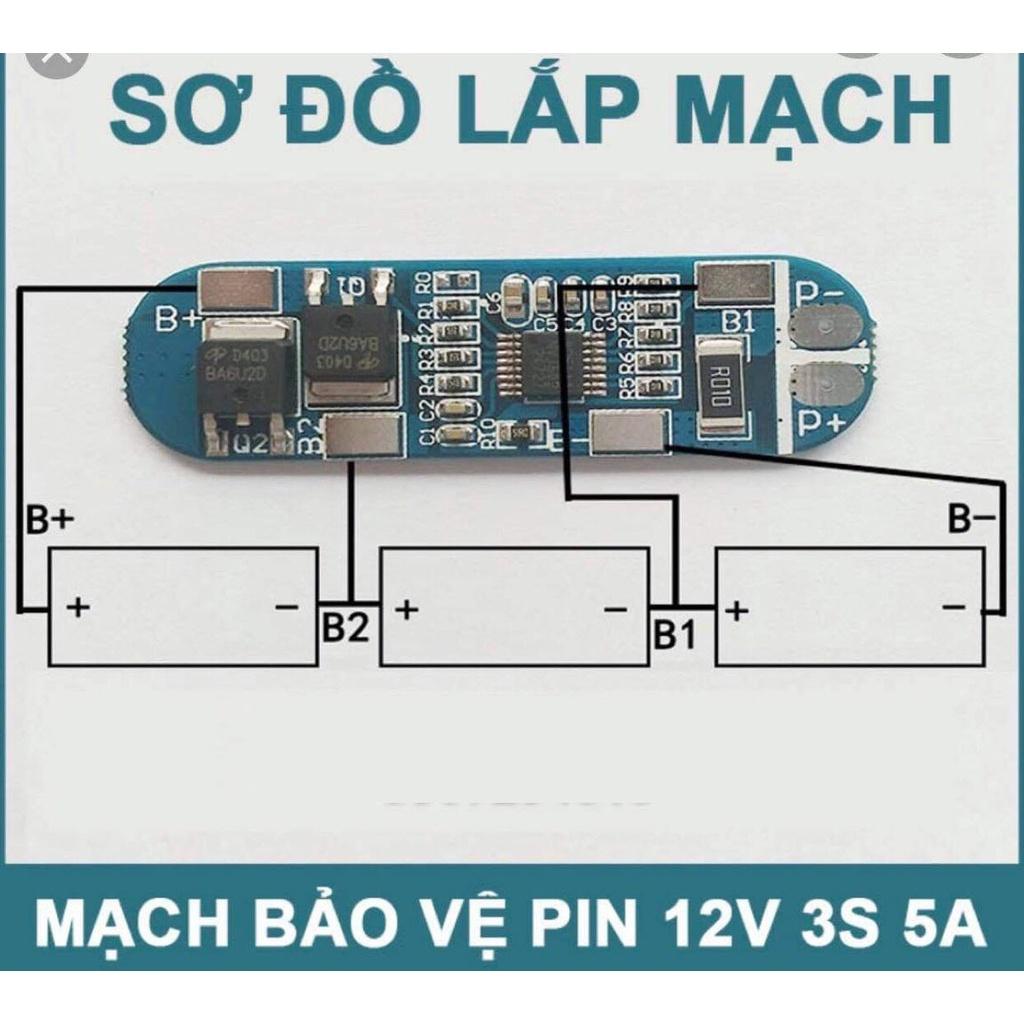 Mạch sạc bảo vệ sạc pin 3S 10A Li-Ion Lithium 11.1v 12.6V 18650 chất lượng cao