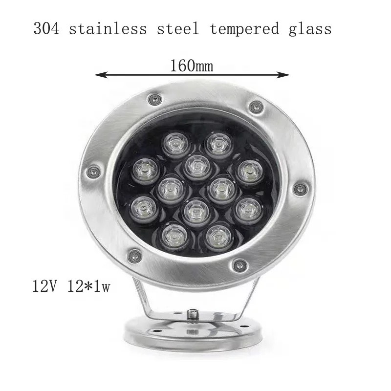 Đèn LED âm nước có đế 12w đổi màu 24VAC