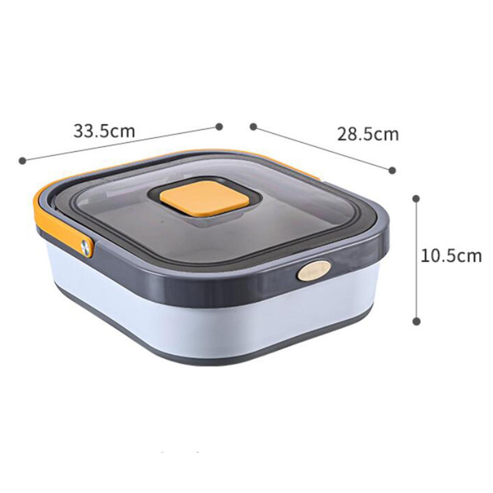 Folding Airtight Rice Storage Container Flour Beans Storage Bin Sealed Cans