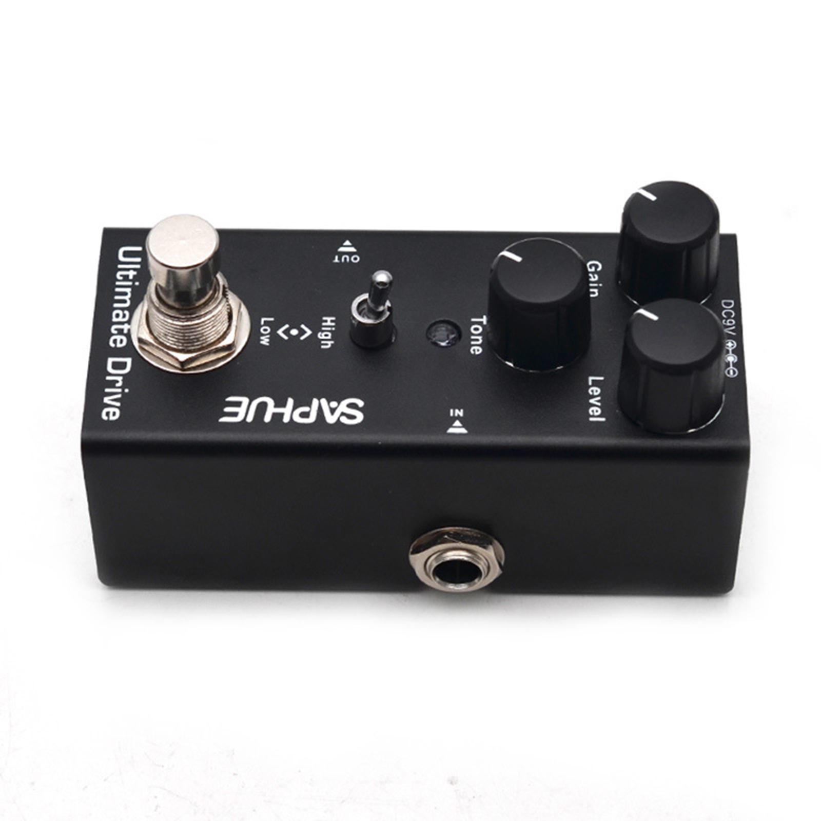 Guitar Pedal with LED Light 9V DC Lightweight with Metal Shell for Electric Guitar Bass