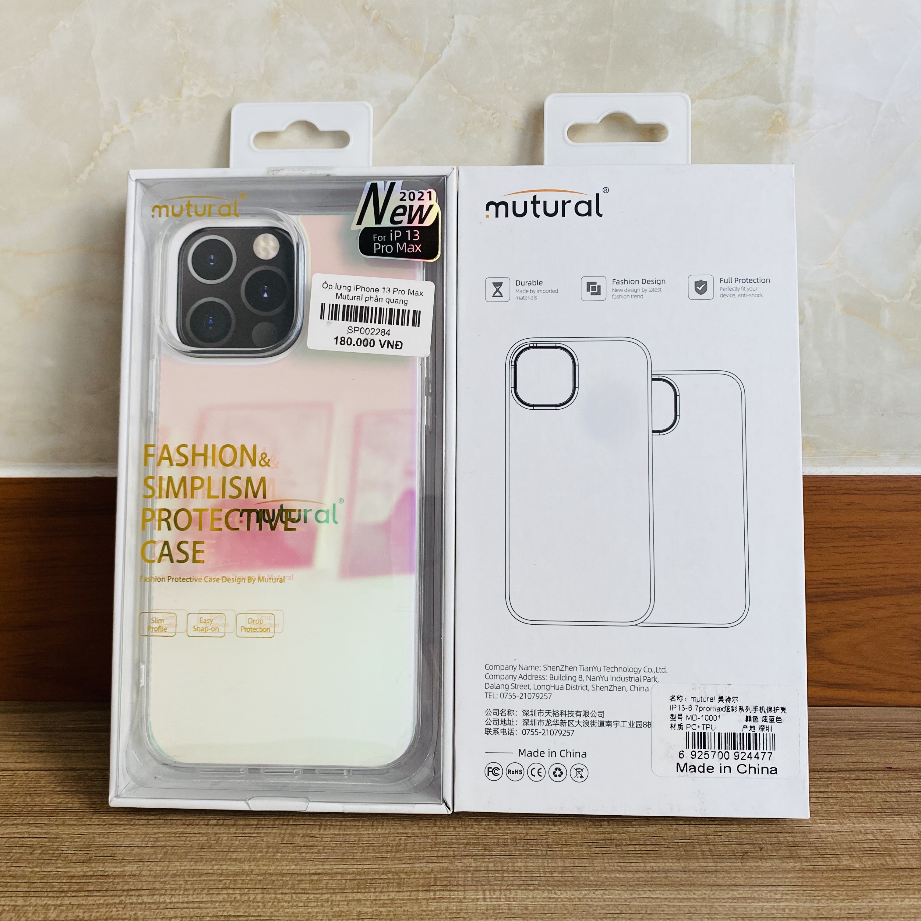 Ốp lưng Mutural trong phản quang dành cho iPhone 13 Pro Max - Hàng chính hãng