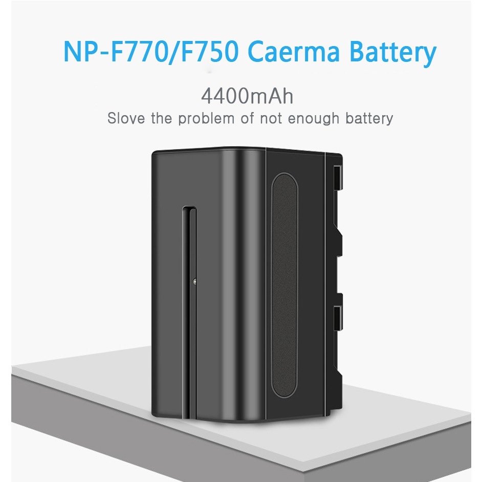 ROGTZ Pin Dành Cho Máy Ảnh, Máy Quay Phim Sony NP-F770 7.4V 4400mAh Cao Cấp - Hàng Nhập Khẩu