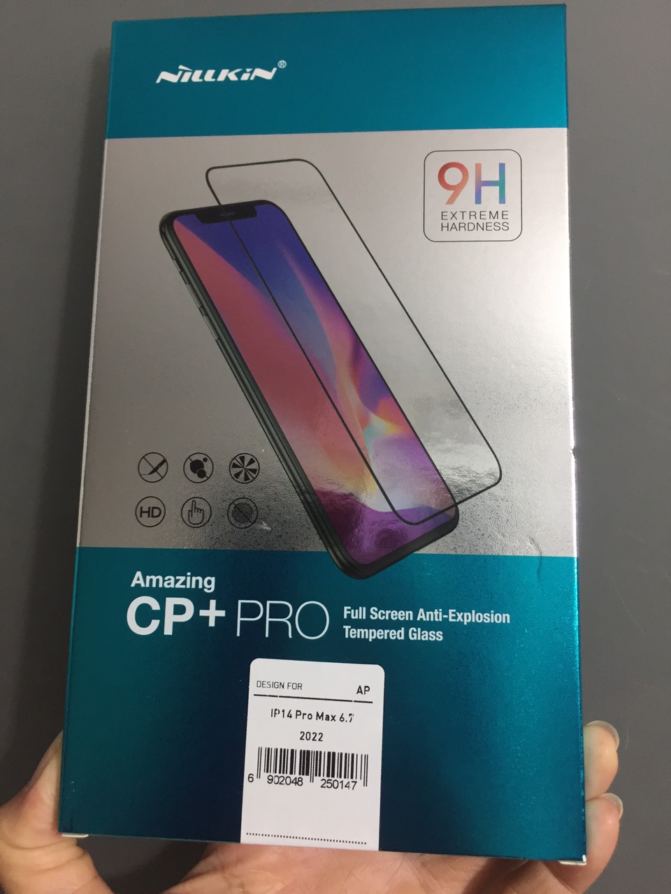 Cường lực full màn hình cho iP 14 Pro Max / 14 Pro Nillkin CP+PRO - hàng chính hãng