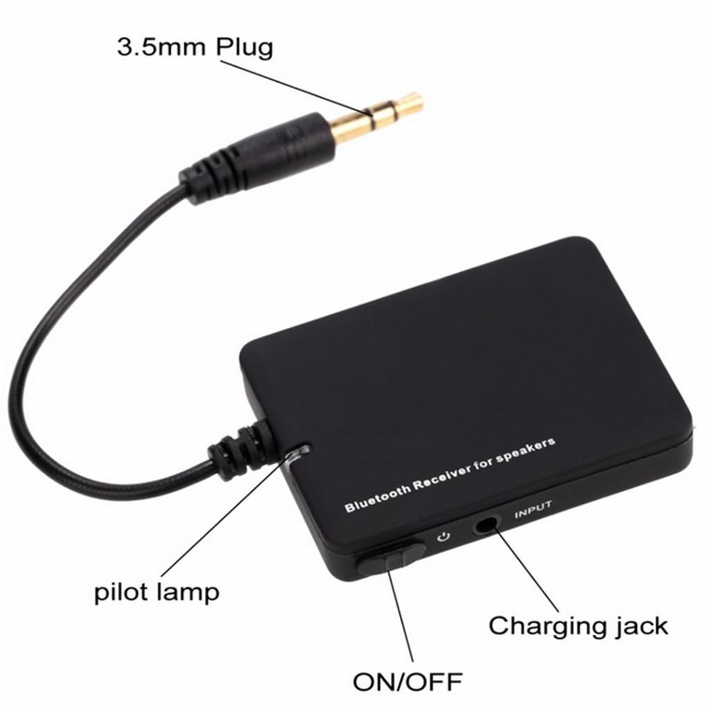 3.5mm Wireless Bluetooth Audio Receiver Hifi Stereo System Music Adapter Portable