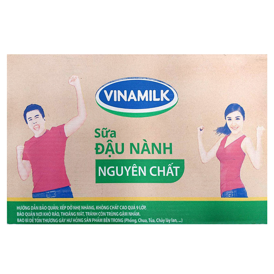 Thùng 48 Hộp Sữa Đậu Nành Vinamilk Nguyên Chất (200ml)