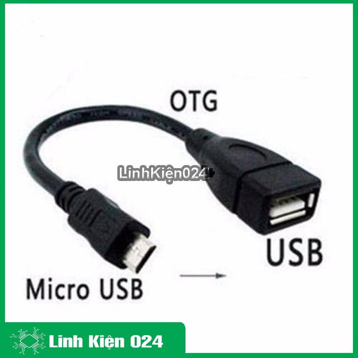 Cáp OTG USB Cái-MicroUSB