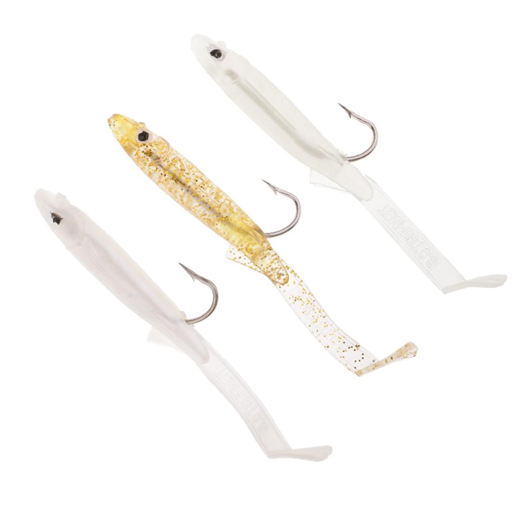 3pcs Small EEL Soft Fishing Lure Artificial Fish Bait Swimbait