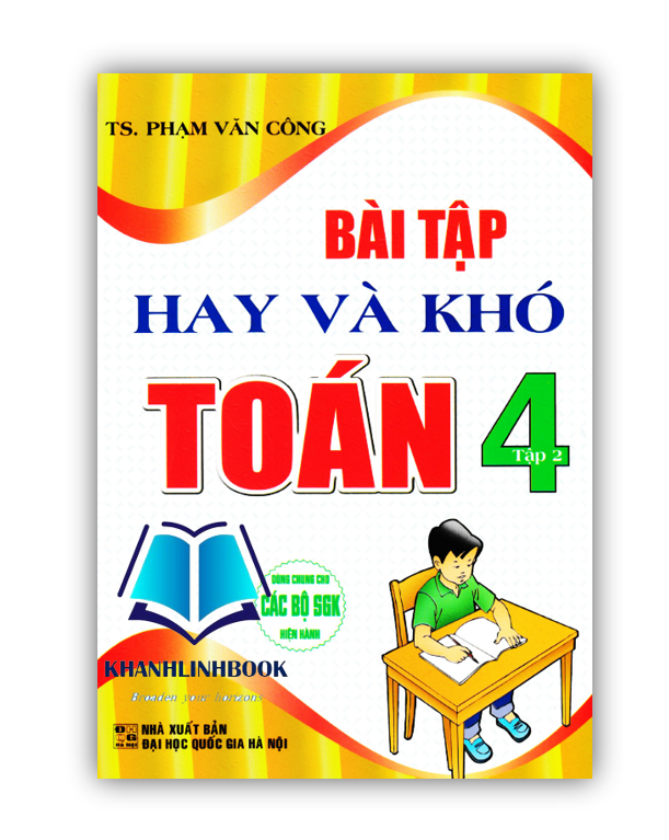 Sách - Combo Bài Tập Hay Và Khó Toán 4 - Tập 1 + 2