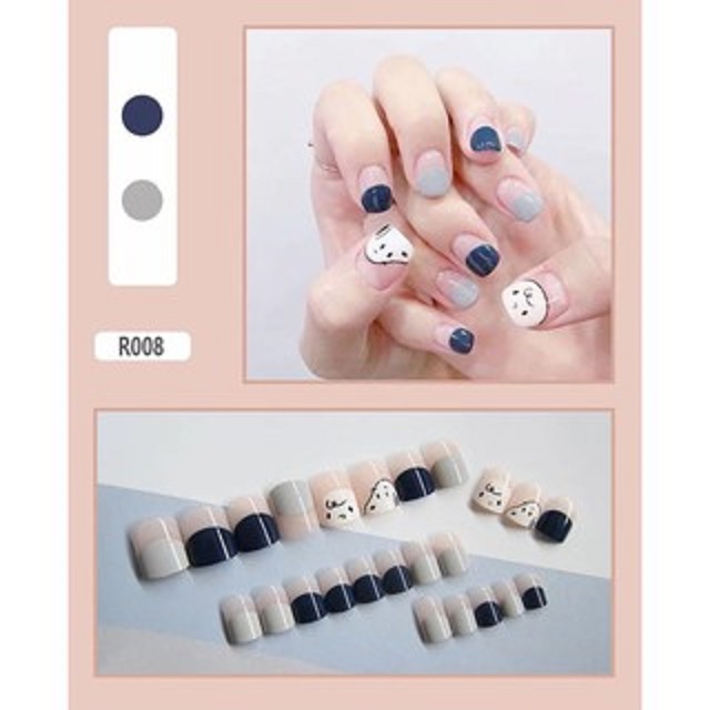 Set 24 móng tay giả Nail Box - Mã R008