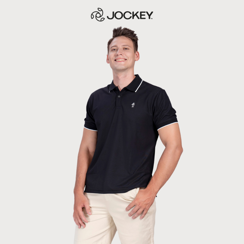 Áo Polo Nam Vải Sợi Cà Phê Jockey Khử Mùi, Thấm Hút - J1189