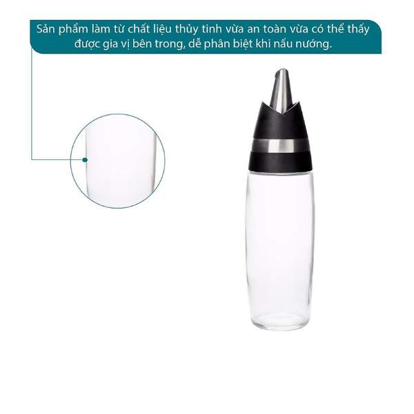 Bộ 2 Lọ Gia Vị Thủy Tinh Đựng Chất Lỏng Moriitalia 89362001 300ml