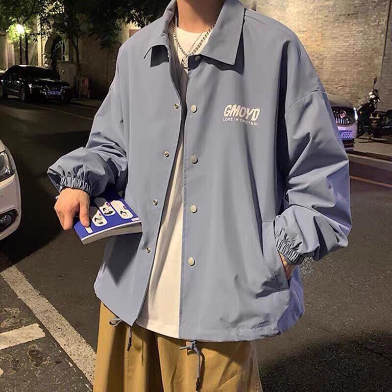 Áo khoác dù cardigan unisex form rộng