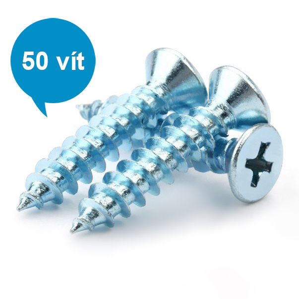 Bịch 50 Con Vít Sắt Đầu Bằng