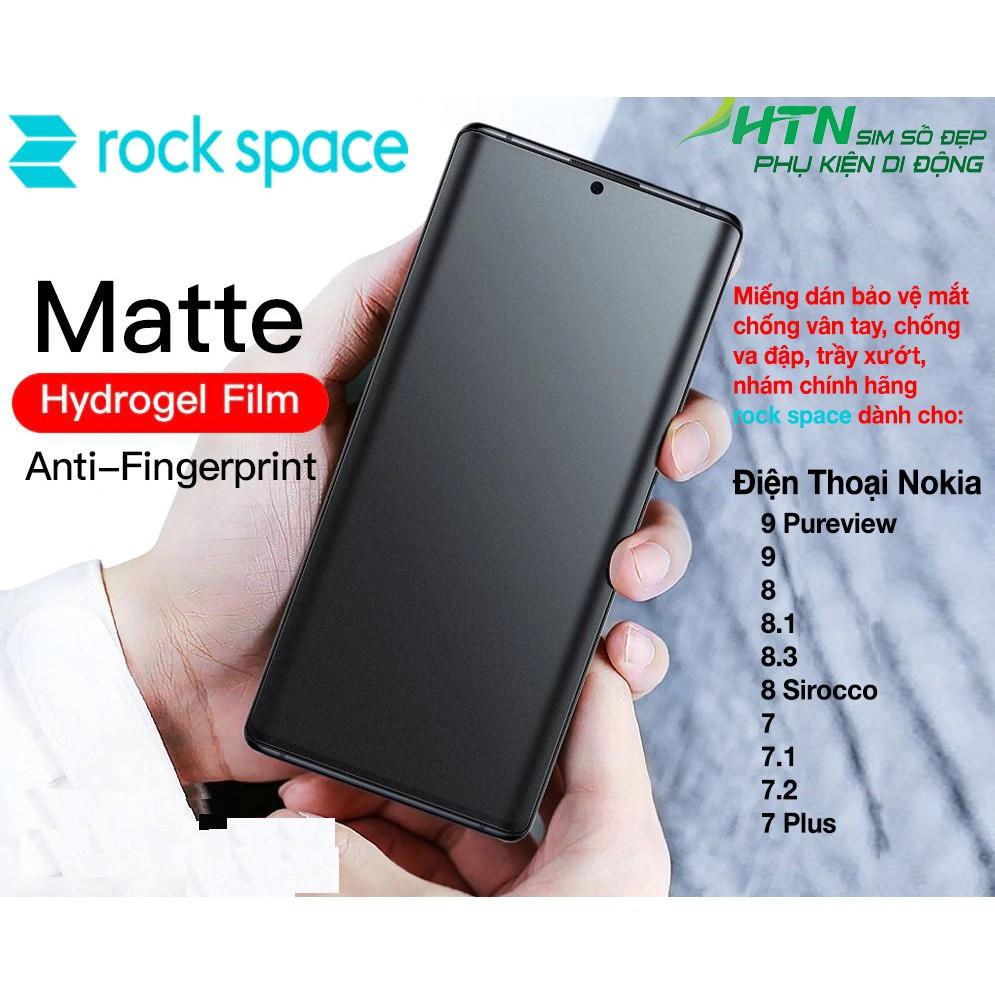 Miếng dán màn hình nhám matte chống vân tay rock space dành cho điện thoại nokia 9 8 8.1 8.3 7 7.1 7.2 Plus Pureview Sirocco - Hàng chính hãng