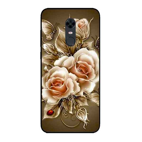 Ốp Lưng in cho Xiaomi Redmi 5 Plus Mẫu Hoa Hồng 3 - Hàng Chính Hãng