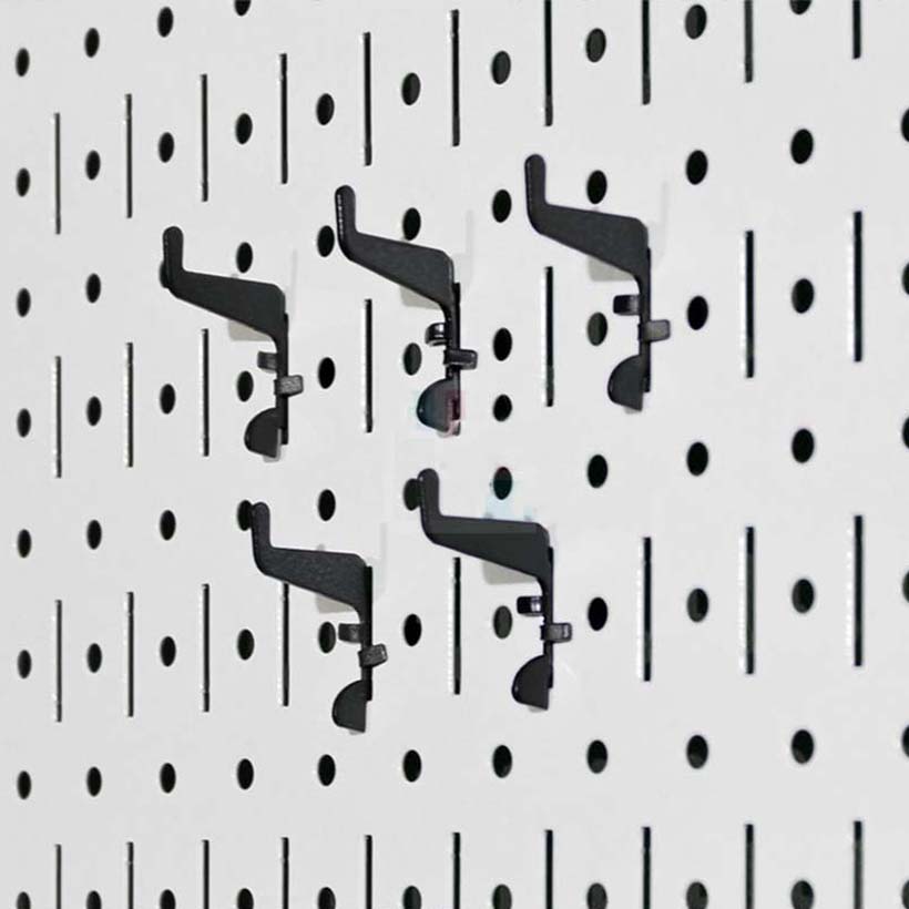 Bộ 5 móc nhỏ Pegboard bằng thép dày 1,6mm sơn tĩnh điện hiện đại - Phụ kiện cho bảng treo dụng cụ cơ khí