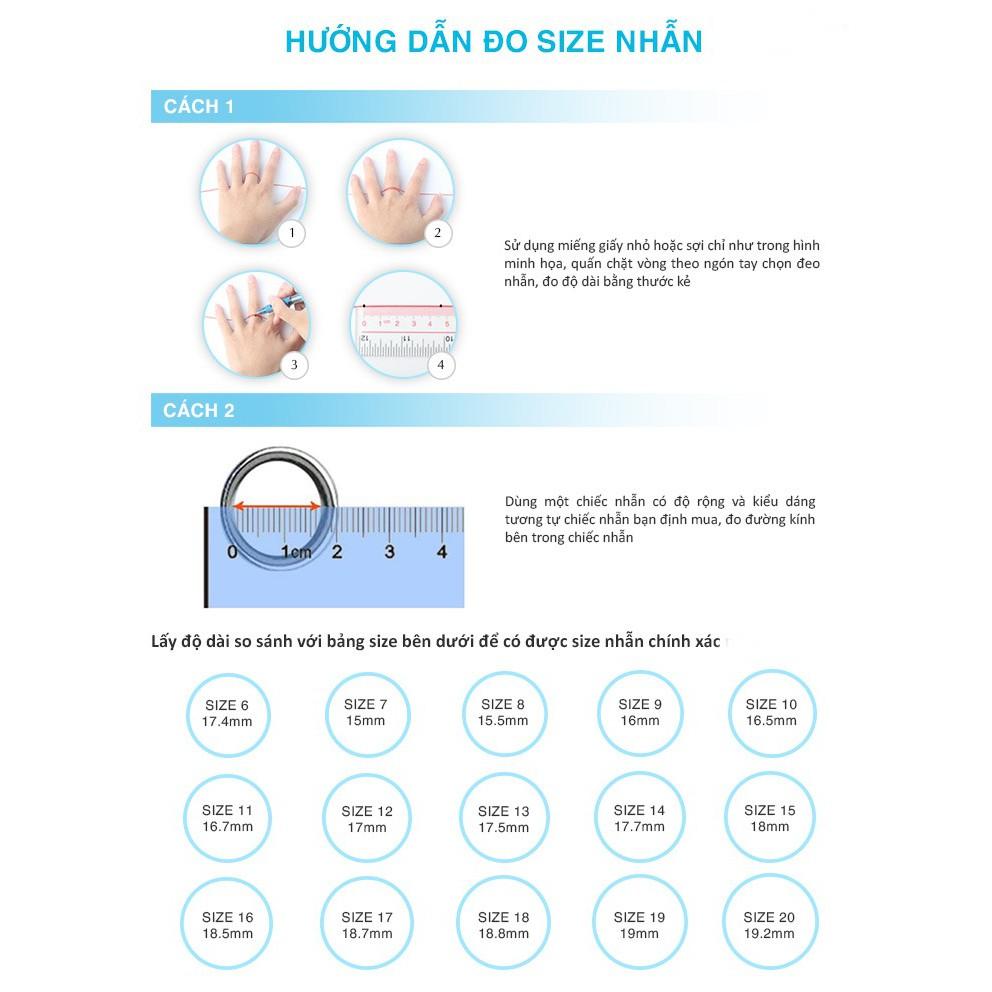 Nhẫn nữ Bạc Quang Thản ổ cao gắn kim cương nhân tạo chất liệu bạc ta - QTNU19